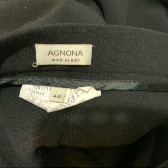 AGNONA made in Italy Womens Black Trousers Pants sz 44 $650 - Picture 6 of 7